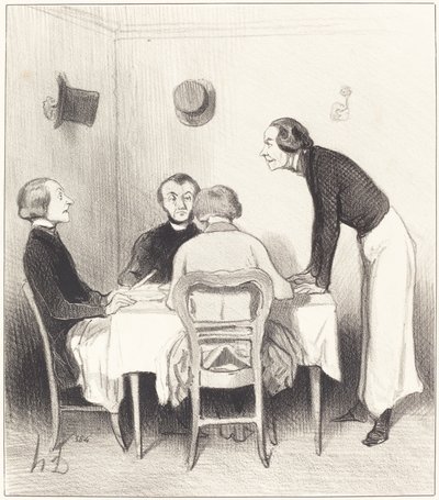 Zanahoria del restaurante de Honoré Daumier