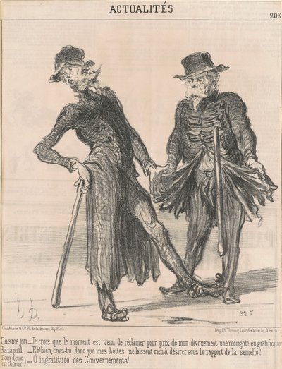 Casmajou -- Ratapoil (ambos en coro) de Honoré Daumier