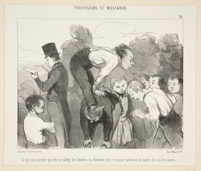 Lo que nos prueba que, desde la universidad de Honoré Daumier
