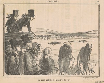 Lo que llaman los placeres del turf de Honoré Daumier