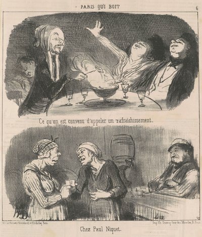 Lo que se llama un refresco de Honoré Daumier
