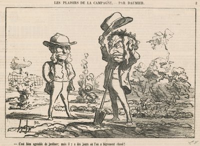 Es muy agradable jardinear de Honoré Daumier
