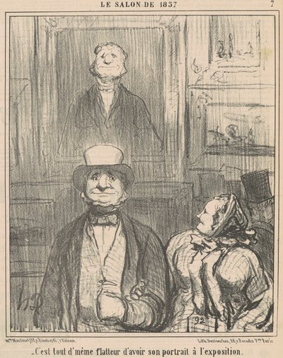 Es todo un halago tener... de Honoré Daumier