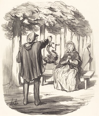 ¿Es tuyo ese perro? de Honoré Daumier