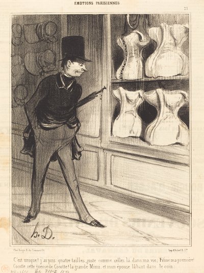 ¡Es único! He tomado cuatro tallas... de Honoré Daumier