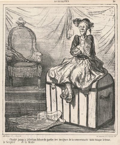 Encargado ... de guardar los emblemas de la soberanía de Honoré Daumier