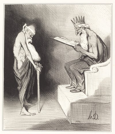 Clemencia de Minos de Honoré Daumier