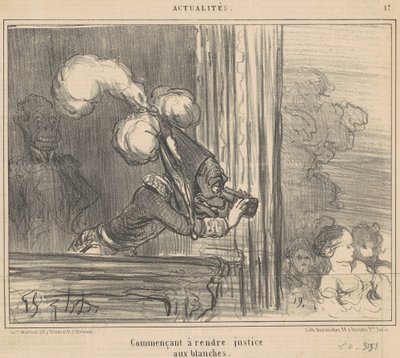 Comenzando a hacer justicia a las blancas de Honoré Daumier