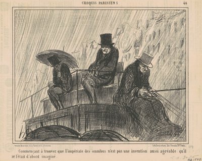 Comenzando a encontrar que la imperial... de Honoré Daumier