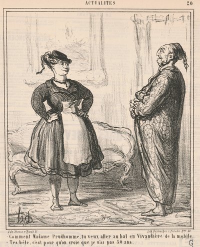 Cómo Madame Prudhomme... En vivandière de Honoré Daumier