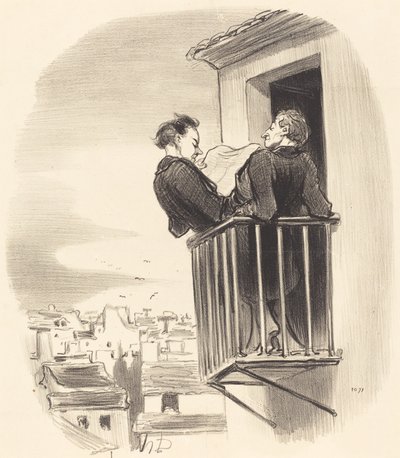 Cómo se entiende el balcón español en París de Honoré Daumier