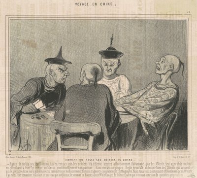 Cómo se pasan las noches en China de Honoré Daumier