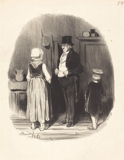 ¿Cómo!... todos mis ovejas están muertas... de Honoré Daumier