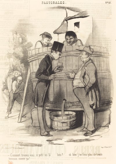 ¿Cómo encuentras este pequeño vino...? de Honoré Daumier