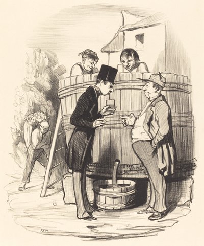 ¿Cómo encuentras este pequeño vino...? de Honoré Daumier