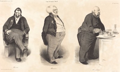 Conde Portalis - Duque de Bassano - Conde de Montlosier de Honoré Daumier