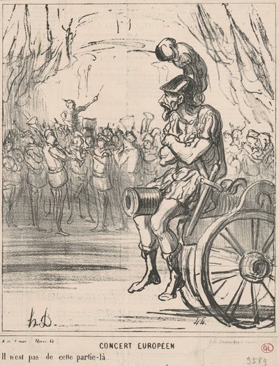 Concierto europeo de Honoré Daumier