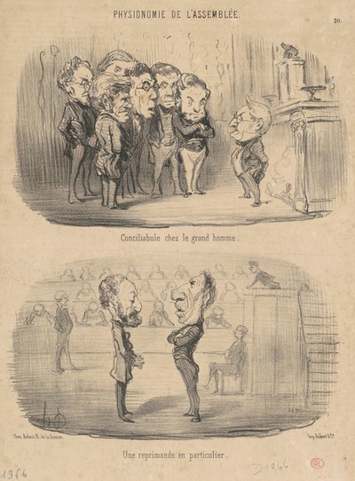 Conciliábulo en casa del gran hombre de Honoré Daumier