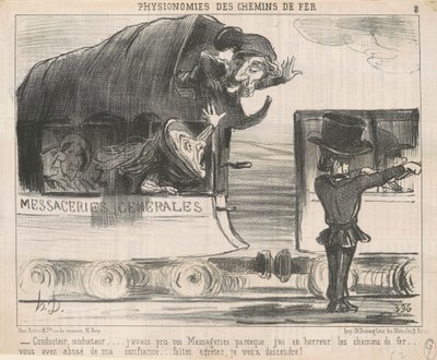 Conductor ... había tomado sus mensajerías ... de Honoré Daumier