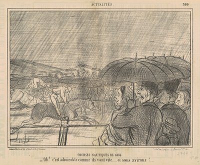 Carreras náuticas de 1856 de Honoré Daumier