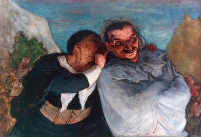 Crispín y Scapin, c. 1863-1865 de Honoré Daumier