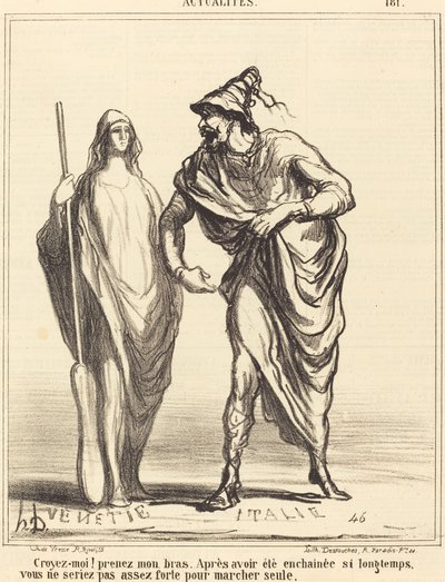 ¡Créeme! toma mi brazo... de Honoré Daumier