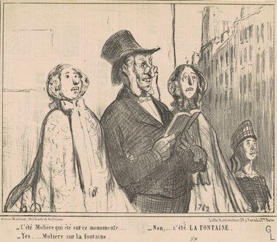 Fue Molière quien estuvo en este monumento ... de Honoré Daumier