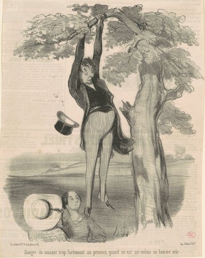 Danger de secouer trop fortement ... Un prunier de Honoré Daumier
