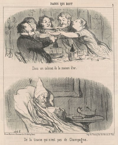 En un gabinete de la casa de oro de Honoré Daumier