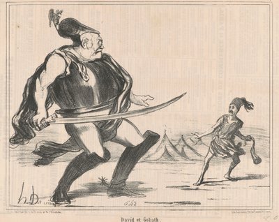 David y Goliat de Honoré Daumier