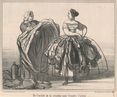 De la utilidad de la crinolina para defraudar el impuesto de Honoré Daumier