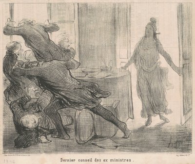 Último consejo de los ex-ministros de Honoré Daumier