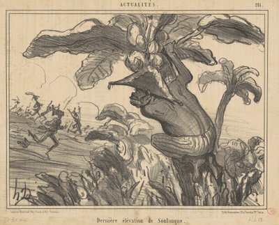 Dernière élévation de soulouque de Honoré Daumier