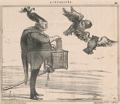Dos Grandes Duques liberados en Sebastopol de Honoré Daumier