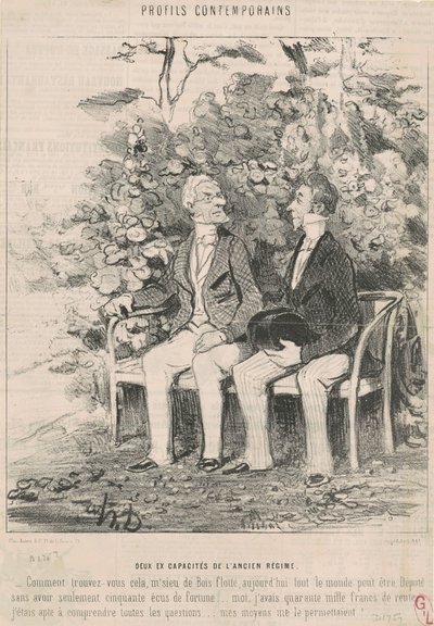 Dos de la capacidad del antiguo régimen de Honoré Daumier