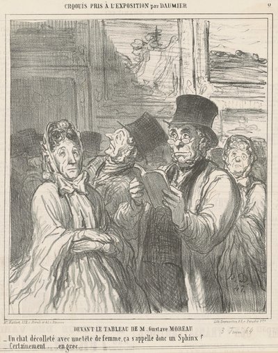 Frente al cuadro de M. G. Moreau de Honoré Daumier