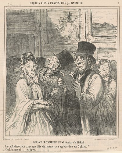 Delante del cuadro de M. G. Moreau de Honoré Daumier