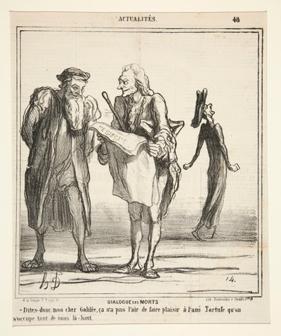 Diálogo de los Muertos - Dilo mi querida Galilea de Honoré Daumier