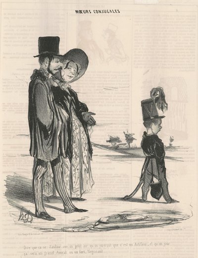 Dire que ça si dandine avec un petit air... de Honoré Daumier