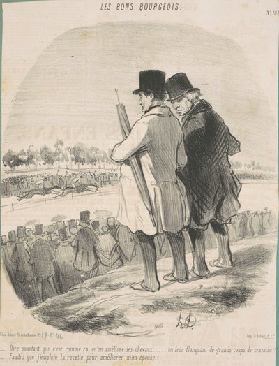 Decir... que así es como se mejoran los caballos... de Honoré Daumier