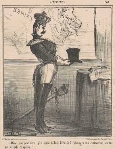 Decir que tal vez me veré reducido ... de Honoré Daumier