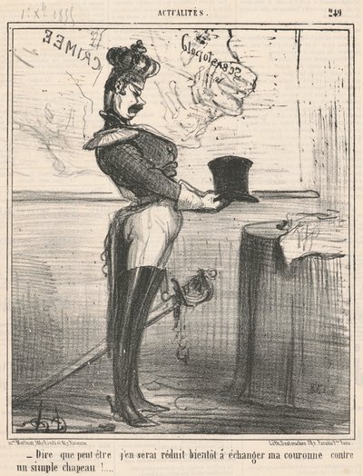 Decir que tal vez me veré reducido ... de Honoré Daumier