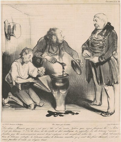 Dime, Macaire, ¿qué es ese té...? de Honoré Daumier
