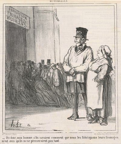 Dime, mi hombre, si supieran... de Honoré Daumier