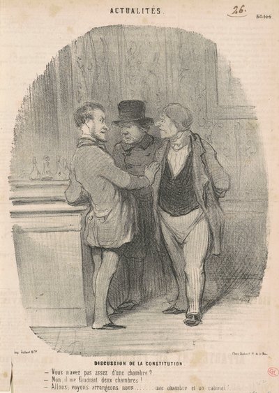 Discusión de la constitución de Honoré Daumier