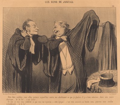 Dites donc, confrère, vous allez soutenir... de Honoré Daumier