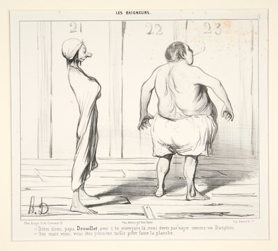 Dilo, papá Drouillet, con c de Honoré Daumier