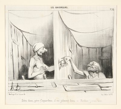 Diga, padre Coquardeau, es bastante fresco de Honoré Daumier