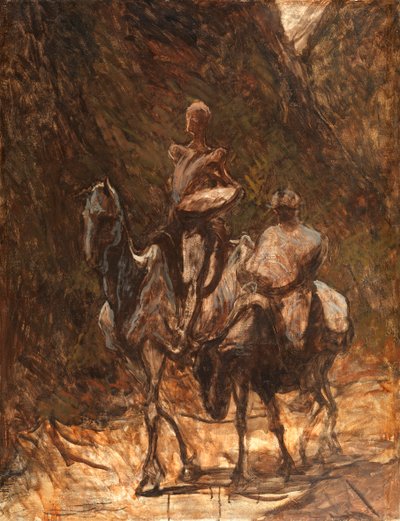 Don Quijote y Sancho Panza, 1868-1870 de Honoré Daumier