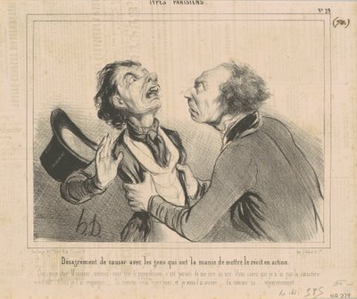 Desagrado de hablar con la gente... de Honoré Daumier
